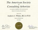 American Society of Consulting Arborists (ASCA) - RCA #510, Andy White