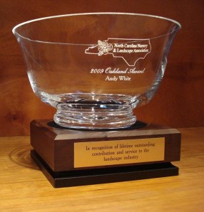 Andy White - 2009 NCNLA Oakland Award Recipient.  Given 